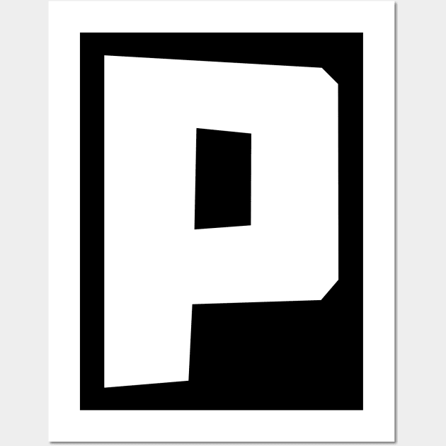 Initial name letter P Wall Art by Abz_Cloth